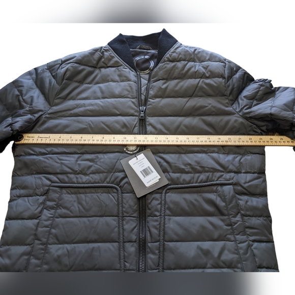 NEW Orobos Mens GRAY/CHARCOAL Down Bomber Jacket MSRP$316 Large COAT - Picture 2 of 14